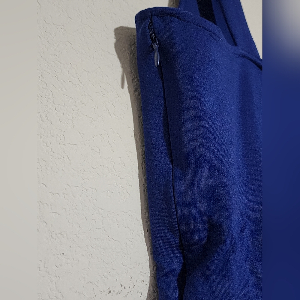 Chic Royal Blue Sleeveless Mini Dress Size Medium - Picture 5 of 7